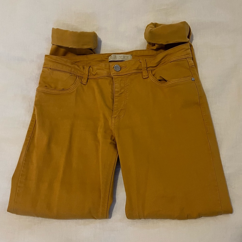 Zara Mustard Pants / Denim